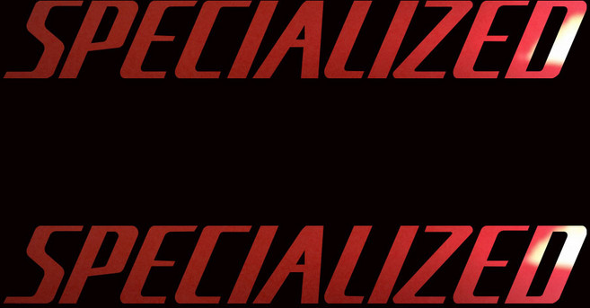 스페셜라이즈드 SPECIALIZED 로드 자전거 데칼 스티커 싱글 세트(1set 2개), 커스텀 사이즈, 무광_화이트