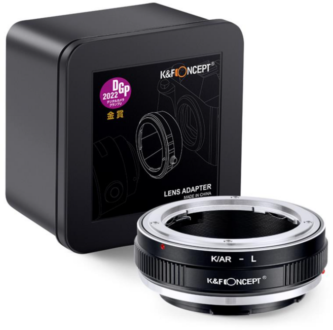 KnF AR-L 렌즈변환 어댑터 코니카 AR 렌즈 >> 라이카 L 바디 (뒤캡옵션) Konica AR lens to Leica L adapter (L cap option), AR-L 어댑터, 1개