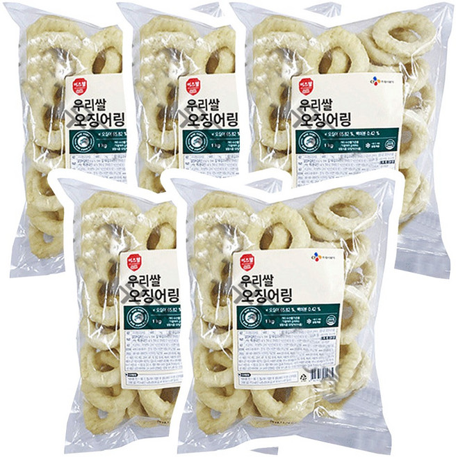 이츠웰 우리쌀 오징어링, 1kg, 5개