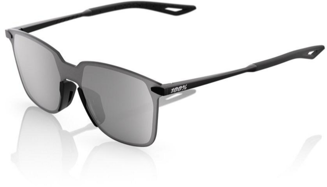 백퍼센트 100프로 레제르 스퀘어 매트블랙 / 실버 미러 렌즈 야구 러닝 자전거 골프 등산 미러 라이프 스타일 선글라스, 1개