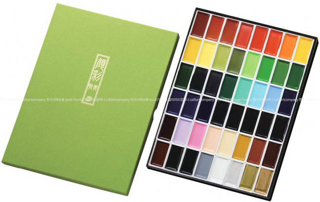 지그 쿠레타케 안채탐미 고체물감 48색세트 [MC20/48V], 안채탐미 48색세트