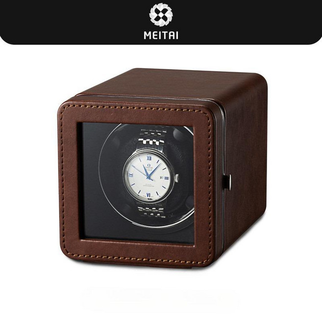 워치와인더 1구 미니 싱글 시계보관함 고급 가죽 TYPE-C 오토매틱 5단계 조절