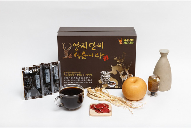 [양지단비사슴나라] 러시아 엘크 사슴 분골 생녹용 탄탄대로 80ml 30포, 30개