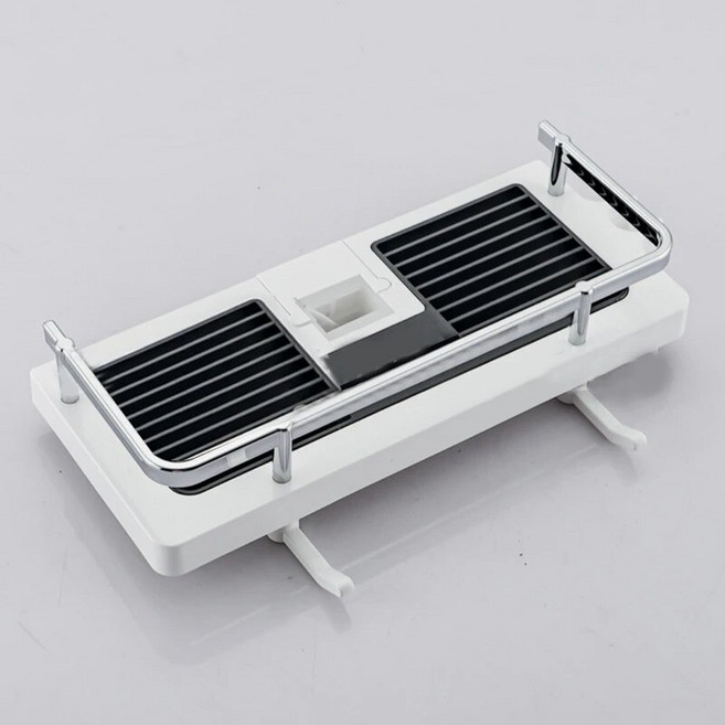 욕실 보관 랙 샤워 브래킷 샤워 젤 샴푸 트레이 브래킷 드릴 프리 리프트로드 샤워 헤드 브래킷 보관 랙, 중국, 사각 구멍 흰색