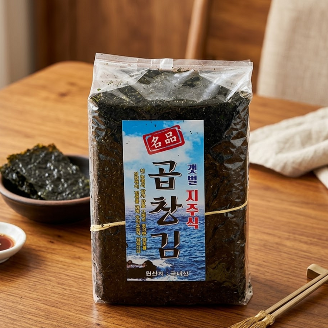 무염산 전남 장흥 신안 곱창김 청정해역 자연산 100매 380g, 1개
