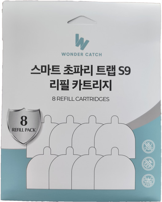 원더캐치 스마트 초파리 트랩 리필 카트리지 8개입, WC-S9 전용
