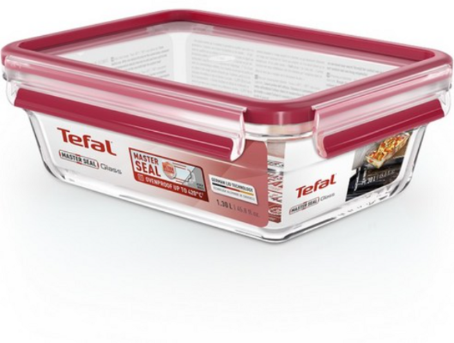 테팔 마스터씰 글라스 직사각 1300ml, 단품, 1개