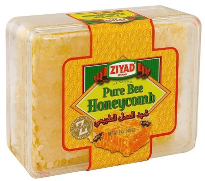 먹는 튀르키예 천연 벌집꿀 4개 팩 세트 터키 통 벌꿀집, 400g