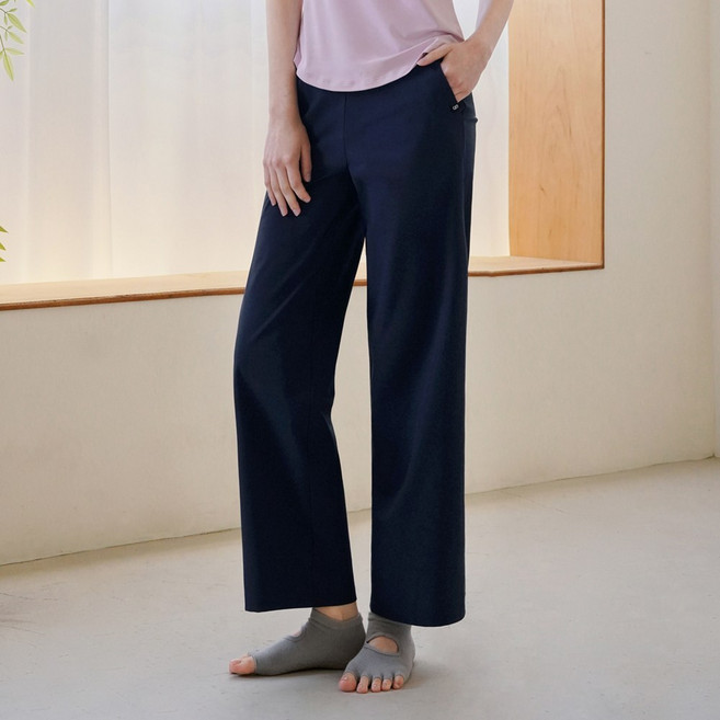 스컬피그 아이스 세미 와이드 팬츠 다크네이비 SWP25037-03