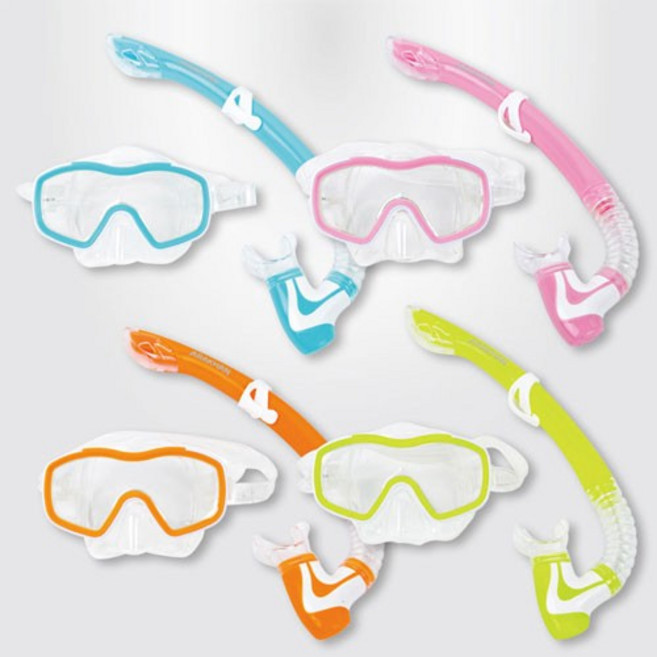 아라칸 주니어 베이직 스노클세트 23SK, 오렌지