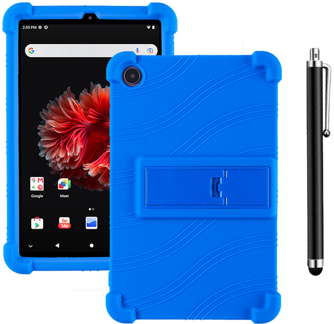 ALLDOCUBE IPLAY 50 MINI PRO 범퍼 실리콘 거치대 케이스 + 터치펜, BLUE
