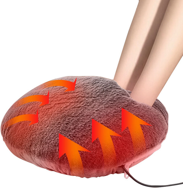 Garrl 발온열기 USB발난로 발워머 풋워머 발방석 가정용 사무실 캠핑, 그레이