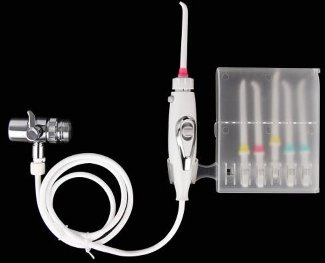 치과용 SPA 수도꼭지 탭 구강 물 칫솔 치아 세척 제트 패밀리 워터 치실, X2