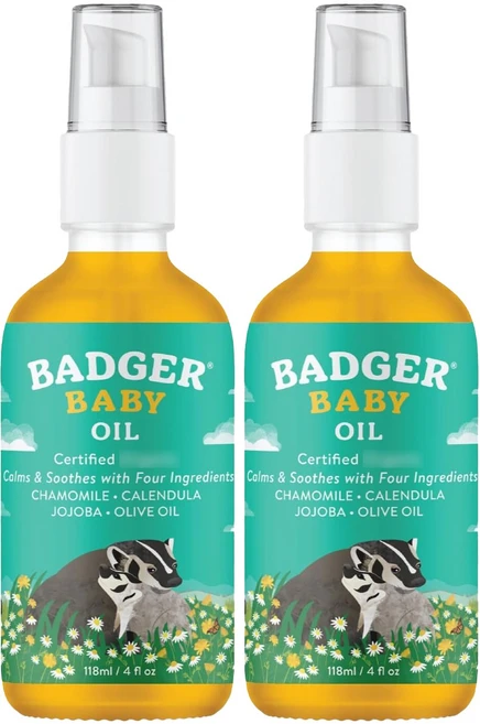 뱃저 어린이 캐모마일 카렌듈라 호호바 올리브 오일, 118ml, 2개 - 쿠팡