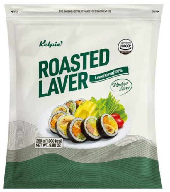 해농 김밥김 100매 두꺼운 김밥용김 스시김, 280g, 1개