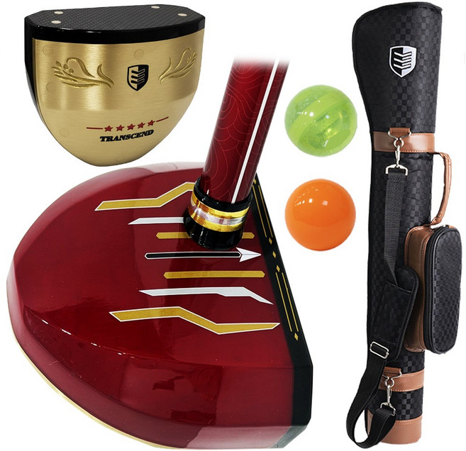 씽크라이프 3스타 프리미엄 파크골프채 단풍나무 헤드 경량 카본샤프트, 세트 (채 + 볼 2개 + 가방), 세트 (채 + 볼 2개 + 가방)