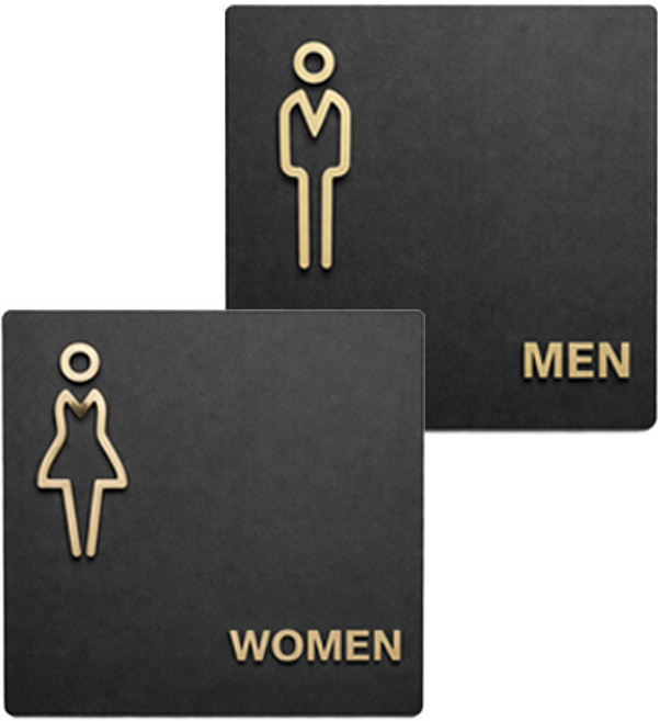 오드상회 장애인 화장실 표지판 남녀 화장실 표지판 공용 표지판, 1개, B_남+여 세트