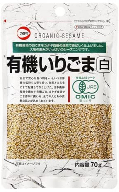 카타기 식품 유기농 볶은 참깨 화이트 70g × 5개