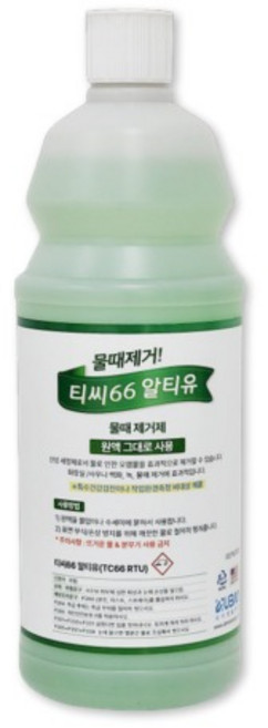 TC66 946ml RTU 물때 제거제 타일 크리너 욕실 타일 청소 친환경 미끄럼방지 생분해 고농축, 1개