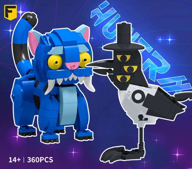 FunKKU 케이팝 데몬 헌터스 레고호환블록 큰 사이즈 더피 서씨 블럭세트 어린이날선물, 1개, 1