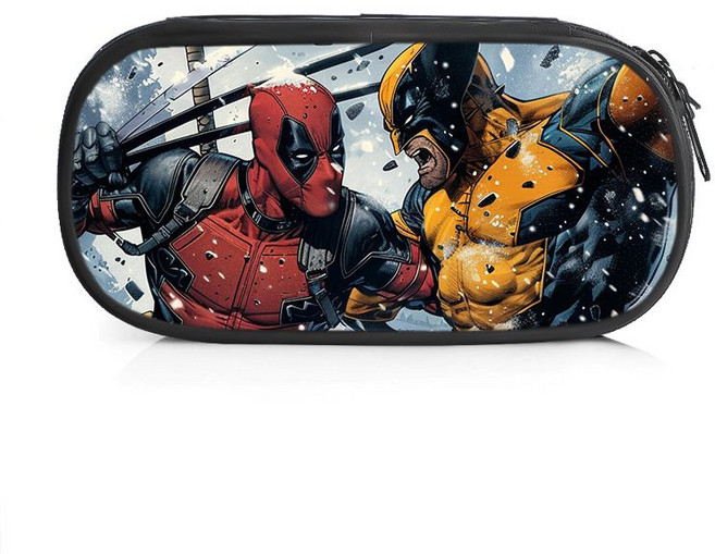 데드풀필통 캔버스 울버린굿즈 연필필통 입학선물 문구류, D W7