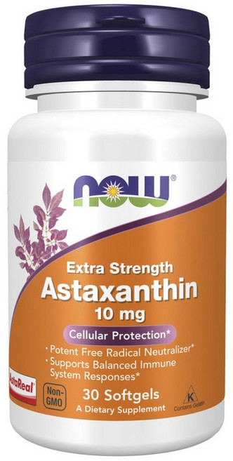 NOW Foods Extra蝦紅素軟膠囊 10mg, 30錠