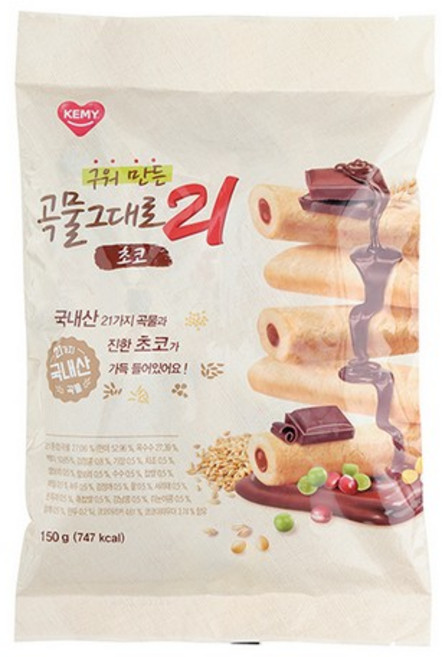 구워만든 곡물그대로21 초코 150g 개미식품, 1개