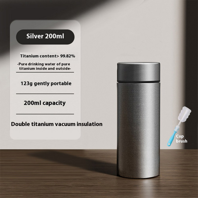 GIANXI 순수 티타늄 절연 남자와 휴대용 워터 엔드 여자의 하이 분리, 200600ml, 200ML cup brush