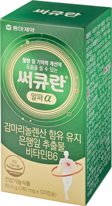 동아제약 써큐란알파 88.8g, 180정, 2개