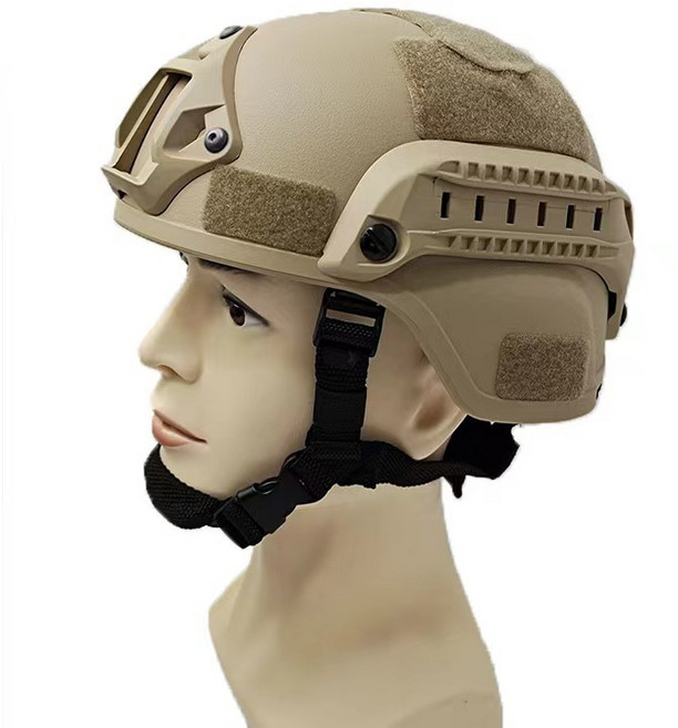 방탄모 철모 스나이퍼 안전모 전술 방탄 서바이벌 밀리터리 헬멧, 모래색 헬멧, 1개