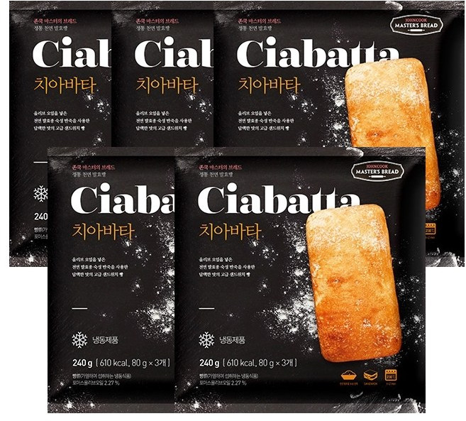 존쿡델리미트 치아바타 240g(3개입) X 5개, 240g
