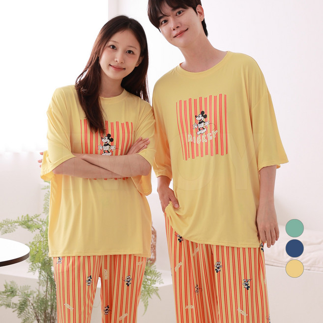 투와이 디즈니 패밀리 성인 아동 반팔 파자마 DH422