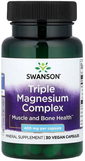 스완슨 Triple 마그네슘 복합체 400mg 베지 캡슐 30정, 1개 - 쿠팡