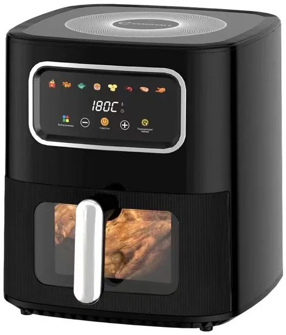 10L 대용량 다기능 가정용 스마트 에어프라이어 터치스크린 논스틱 내부 오일프리 오븐 기능, 01 220V EU BLUG, 01 EU