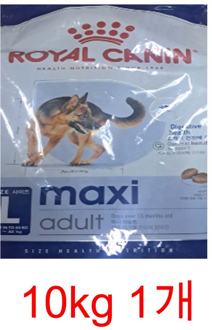 로얄캐닌 독 맥시 어덜트 10kg/애견사료, 1개, 10kg