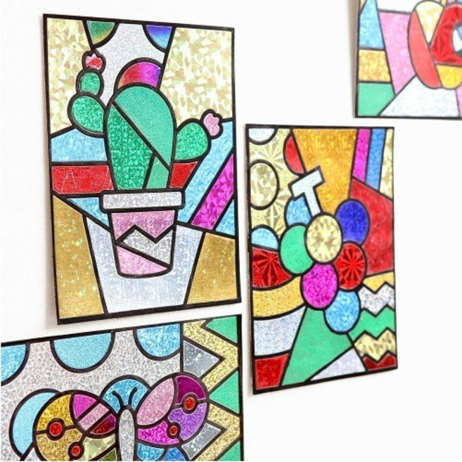 민화샵 포일아트만들기 팝아트미술놀이 만들기재료 집콕놀이키트