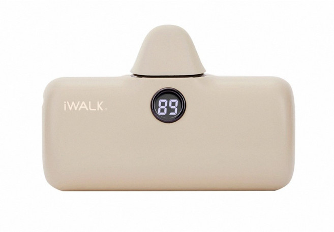 iWALK 五代 閃充Pro口袋電源 快充版 內建接頭 自帶線 行動電源 支架, 錫奶,一般版｜蘋果專用適用14/14以前, DBL5000PL