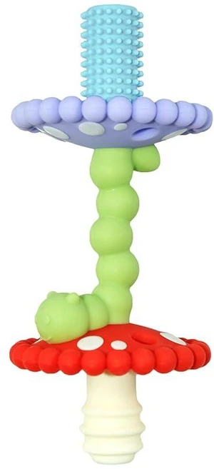 RaZbaby Chompy 치발기 지팡이 - 앞니 및 등 어금니용 부드러운 실리콘 할로우 아기 치발기 튜브 감각 발달 및 다양한 질감 및 유연한 디자인 호환 가능한 치발기( - 쿠팡