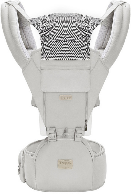 廠家直銷嬰兒揹帶腰凳四季款寶寶腰凳抱娃四季跨境baby carrier, 新灰色棉布