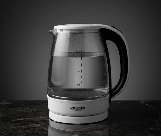 [독일 크루거] 더글라스 무선 전기포트 내열강화유리 대용량, KRK-1879
