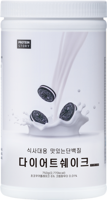프로틴스토리 식사대용 맛있는 단백질 다이어트 쉐이크 쿠키앤크림, 750g, 1개
