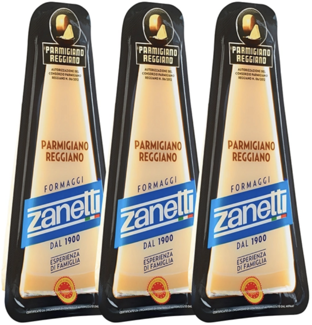 자네티 Zanetti 파마지아노 레지아노 200g 자연치즈 에피타이저 치즈, 1세트, 600g