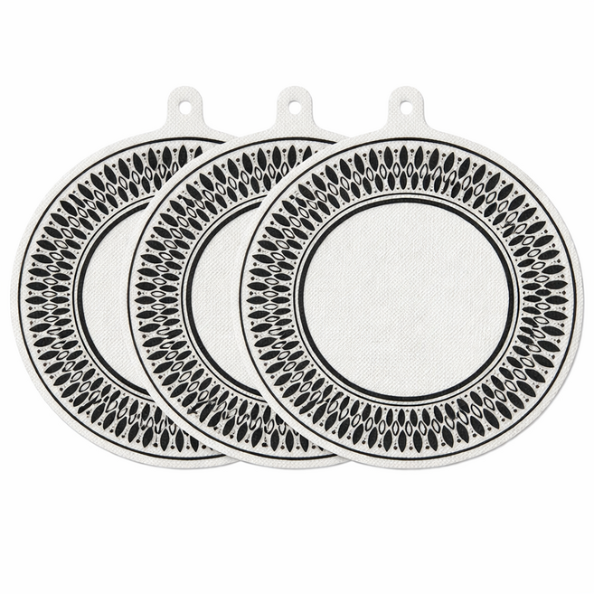 로나타 인덕션가드 인덕션 내열 보호매트 300도, 3개, 퓨어베이지