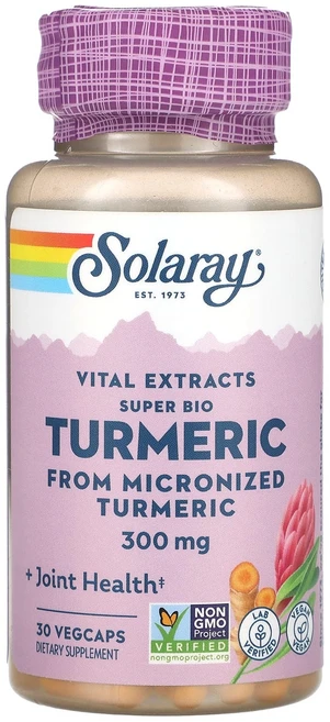 Solaray Vital Extracts 슈퍼 바이오 강황 300mg 베지 캡슐 30정, Solaray Vital Extracts 슈퍼..., 1개 - 쿠팡