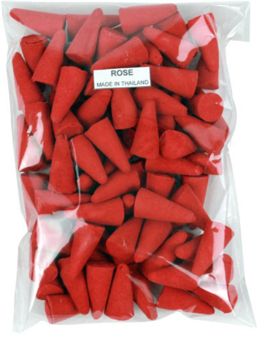 [다오몰] 태국 아로마 콘향 100g 향기9종 콘인센스 향초 디퓨져 타이 아로마 치암마이 감성 이국적인 향 스트레스 완화 숙면도움 집중력 향상 잡냄새 제거 데스크테리어, 로즈