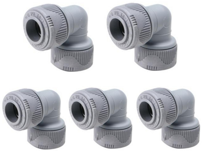 정담 국산 PB 양엘보 배관부속, 5개