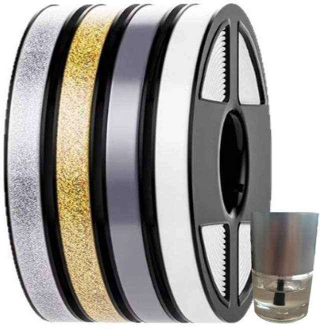 Dondekman 줄눈 실리콘 테이프 고급 접착증진재 포함 6m 8mm, 골드(2개)+접착증진재, 1개