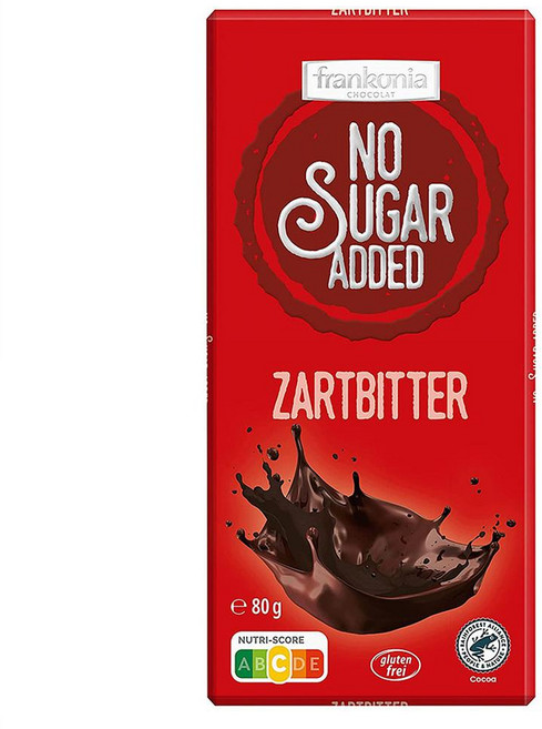 [프랑코니아 쇼콜라] 글루텐프리 무설탕 다크초콜릿 80g x 5개입