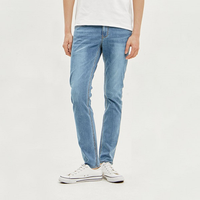 [잠뱅이] 남성 쿨맥스 밴드 포켓 워싱 데님 팬츠 미디엄블루