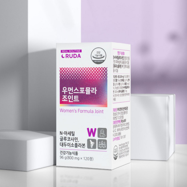 아미코젠 여성 건강 1+1 우먼스포뮬라 조인트 연골건강 뼈 관절 글루코사민 피부보습, 1통, 120개입